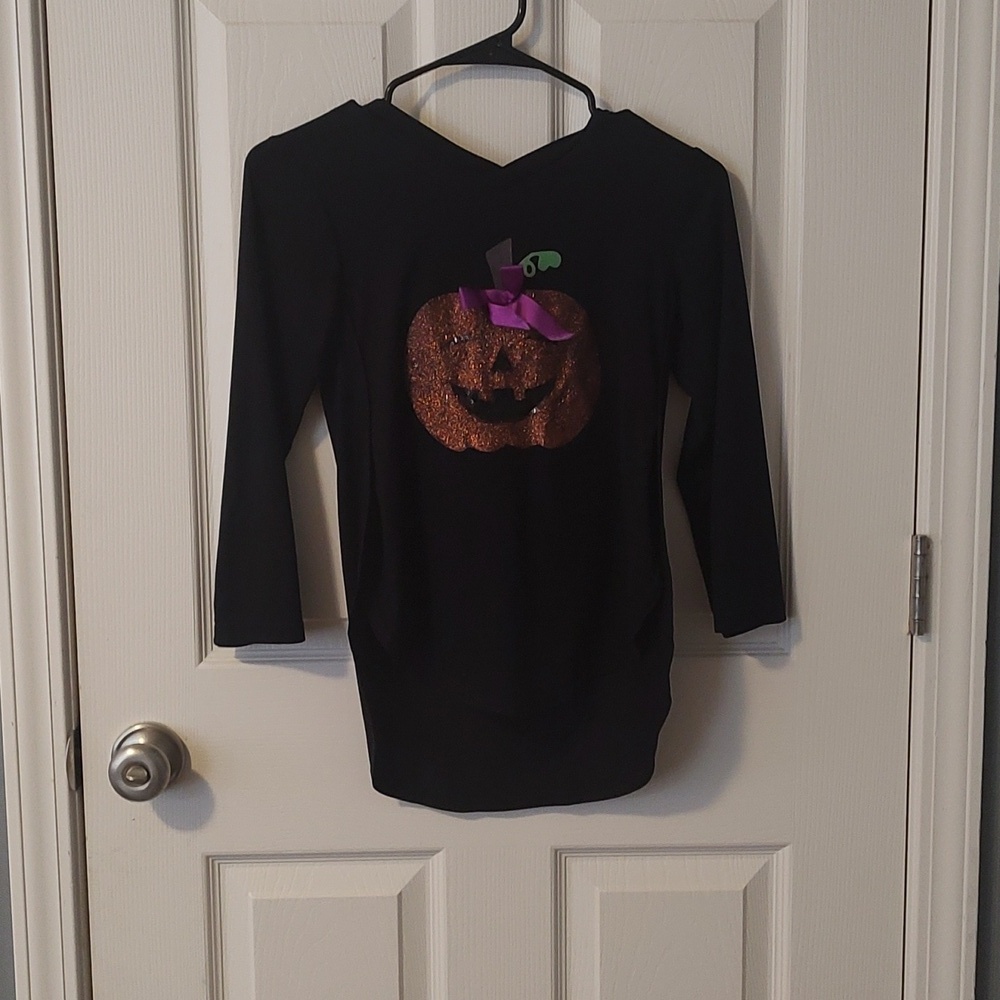 Girls Halloween long sleeve tee hoodie